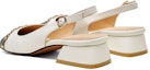 Shop (W) Luiza Barcelos Tumit Blok Hujung Petak 'Beige Hitam' X901079