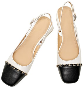 (W) (女性用) ルイザ・バルセロス スクエアトゥ ブロックヒール 'ベージュブラック' X901079 X901079 Purchase (W) (女性用) ルイザ・バルセロス スクエアトゥ ブロックヒール 'ベージュブラック' X901079 X901079