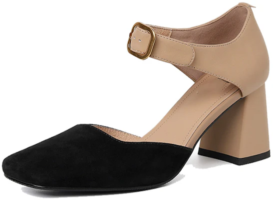 (W) Luiza Barcelos Sepatu Chunky Heel Ujung Kotak 'Apricot' X901326 Buy (W) Luiza Barcelos Sepatu Chunky Heel Ujung Kotak 'Apricot' X901326