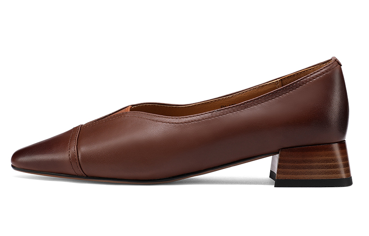 Buy (W) Luiza Barcelos 方头粗跟鞋 '棕色优雅' X901089