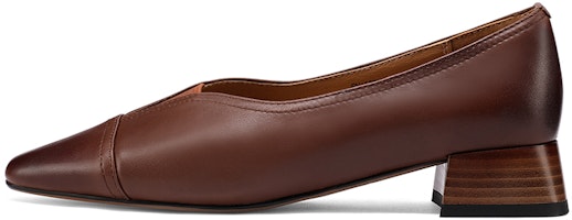 (Women) Luiza Barcelos Square Toe Chunky Heel 'Brown Elegance' X901089 (Women) Luiza Barcelos Square Toe Chunky Heel 'Brown Elegance' X901089