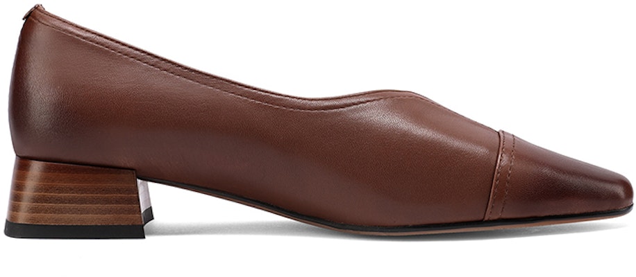 (Women) Luiza Barcelos Square Toe Chunky Heel 'Brown Elegance' X901089 Order (Women) Luiza Barcelos Square Toe Chunky Heel 'Brown Elegance' X901089