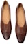 Purchase (W) Luiza Barcelos Tumit Tebal Hujung Petak 'Coklat Elegan' X901089