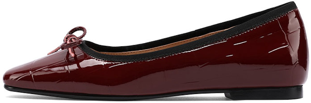 (W) Luiza Barcelos Hak Kotak Chunky 'Kulit Merah Anggur' X900953 Order (W) Luiza Barcelos Hak Kotak Chunky 'Kulit Merah Anggur' X900953