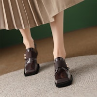 (W) 루이자 바르셀로스 스퀘어토 힐 (브라운) X900568 Order (W) 루이자 바르셀로스 스퀘어토 힐 (브라운) X900568