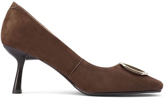 (W) (女性用) ルイザ・バルセロス スクエアトゥ スリッポン ハイヒール 'コーヒー' X900958 X900958 Order (W) (女性用) ルイザ・バルセロス スクエアトゥ スリッポン ハイヒール 'コーヒー' X900958 X900958