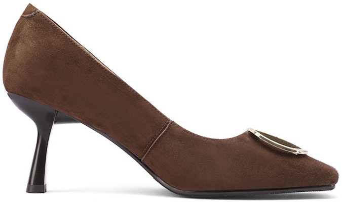 (Women) Luiza Barcelos Square Toe Slip-On High Heels 'Coffee' X900958 Order (Women) Luiza Barcelos Square Toe Slip-On High Heels 'Coffee' X900958