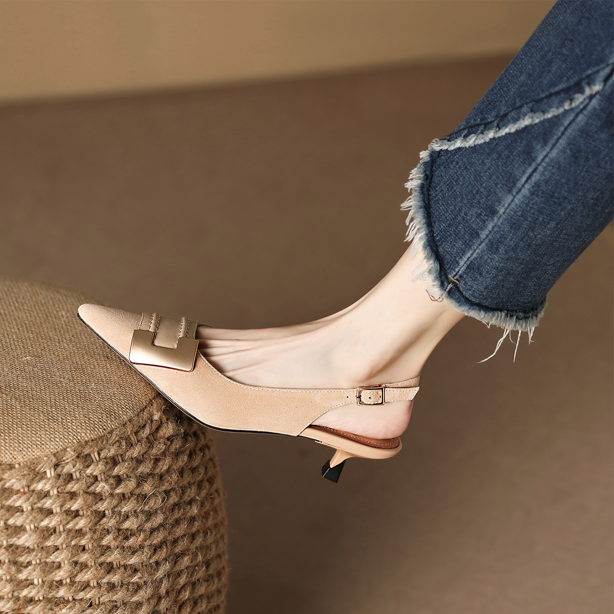 (W) Luiza Barcelos Stiletto 'Apricot Chic' 圖 2