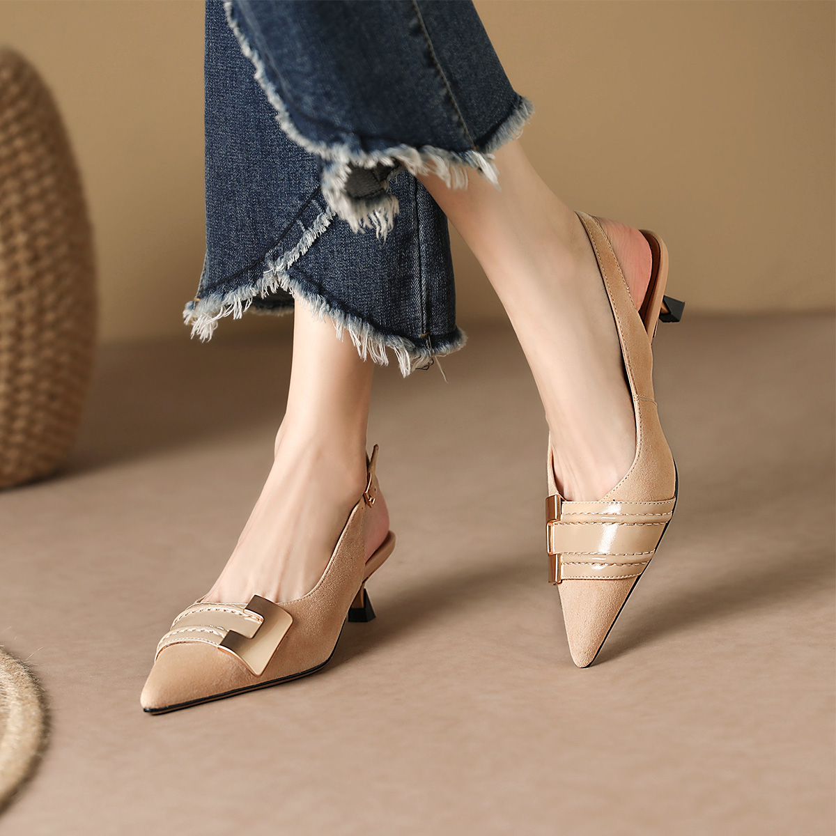 (W) Luiza Barcelos Stiletto 'Apricot Chic' 圖 3