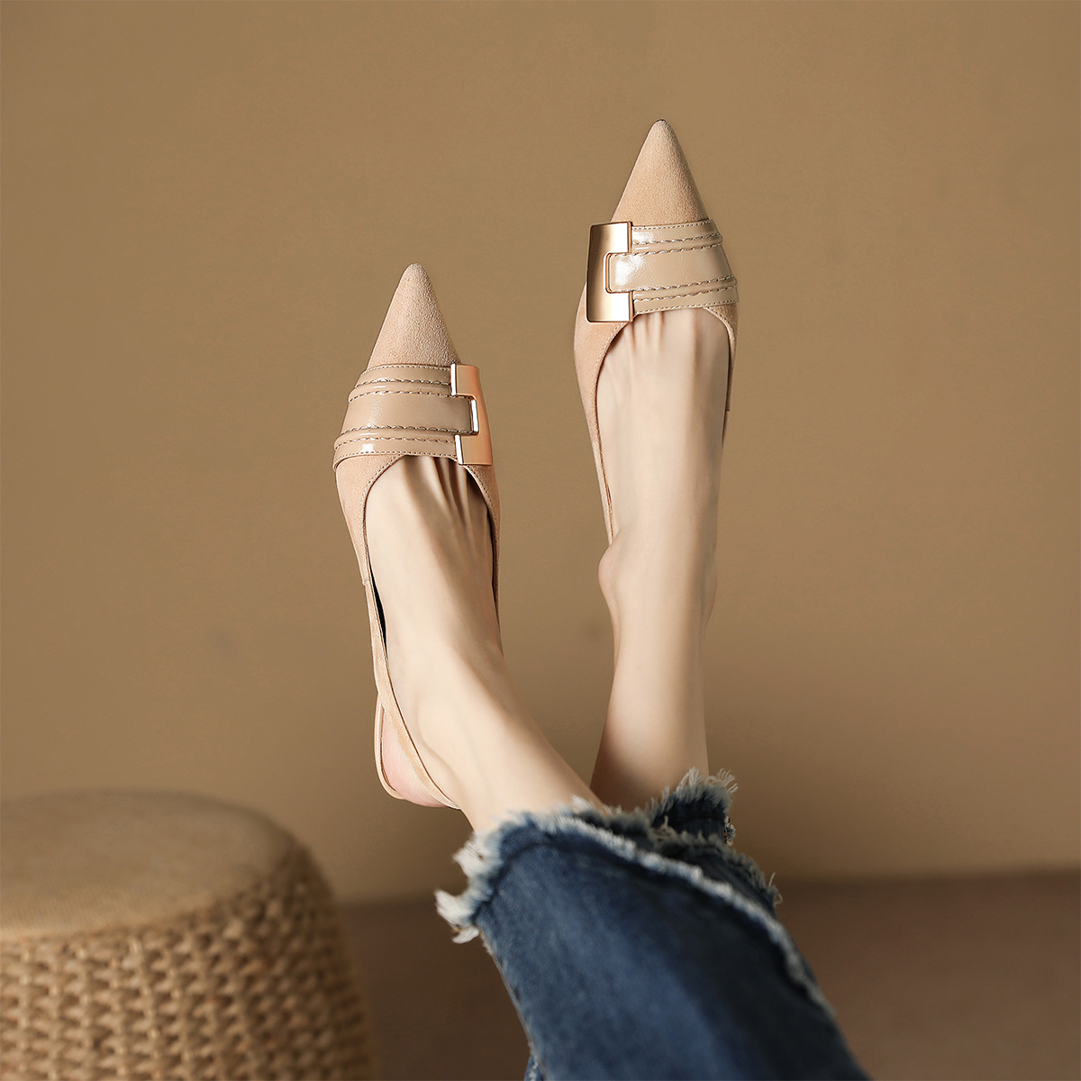 (W) Luiza Barcelos Stiletto 'Apricot Chic' 圖 6