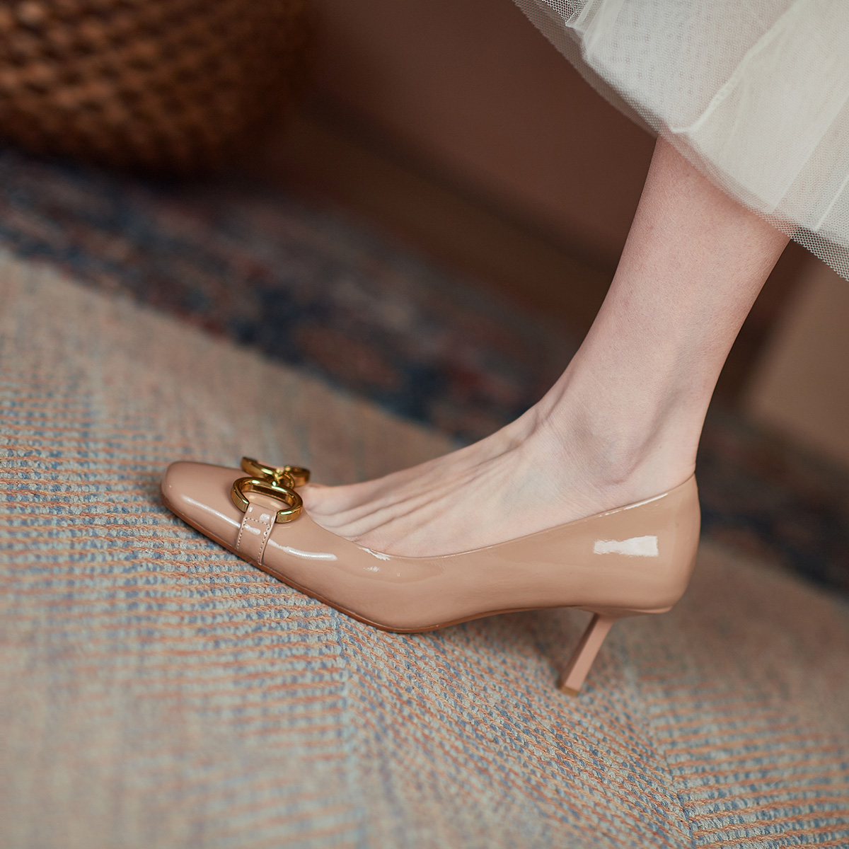 Order (W) Luiza Barcelos 高跟鞋 '杏色优雅' X901386