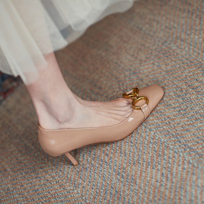 (Women) Luiza Barcelos Stiletto 'Apricot Elegance' X901386 Details for (Women) Luiza Barcelos Stiletto 'Apricot Elegance' X901386