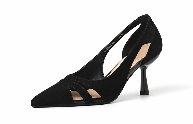 (W) Luiza Barcelos Stiletto 'Black Cut-Out Fashion'