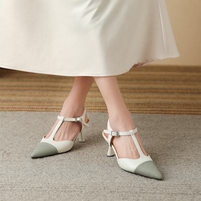 (Women) Luiza Barcelos Stiletto 'Buckle Pointed-Toe Mint Green' X901270 Details for (Women) Luiza Barcelos Stiletto 'Buckle Pointed-Toe Mint Green' X901270