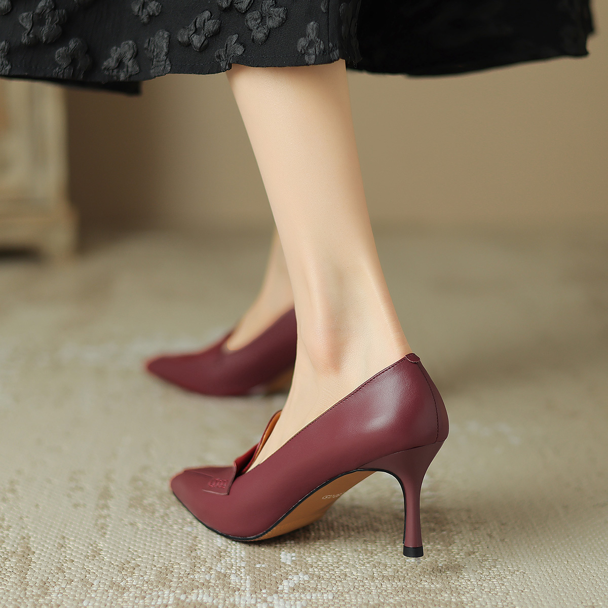 Shop (Women) Luiza Barcelos Stiletto 'Burgundy Elegance' X901892