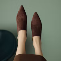 Shop (W) Luiza Barcelos Stiletto 'French Vintage Nude Pointed Toe' Sepatu Hak Tinggi X901900