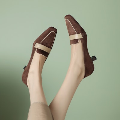 (W) Luiza Barcelos Stiletto 'Cokelat Merah Suede' X901912 Order (W) Luiza Barcelos Stiletto 'Cokelat Merah Suede' X901912