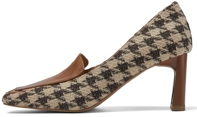 (W) Luiza Barcelos Stiletto 'Retro Pata de Gallo Marrón' X901945 Buy (W) Luiza Barcelos Stiletto 'Retro Pata de Gallo Marrón' X901945