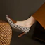Purchase (W) Luiza Barcelos Stiletto 'Retro Pata de Gallo Marrón' X901945