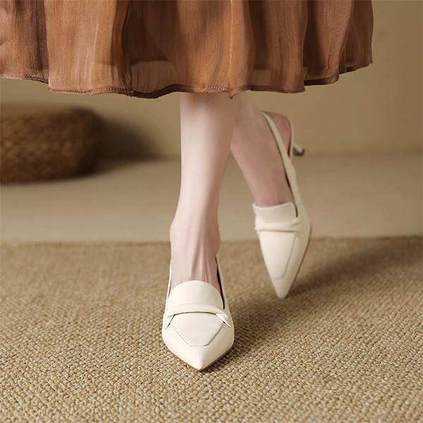 (W) Luiza Barcelos Stiletto 'Vintage Minimalist Cream' 圖 2