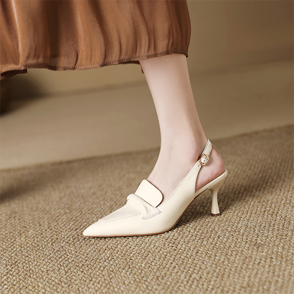 (W) Luiza Barcelos Stiletto 'Vintage Minimalist Cream' 圖 5