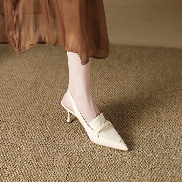 (W) Luiza Barcelos Stiletto 'Vintage Minimalist Cream' 圖 6