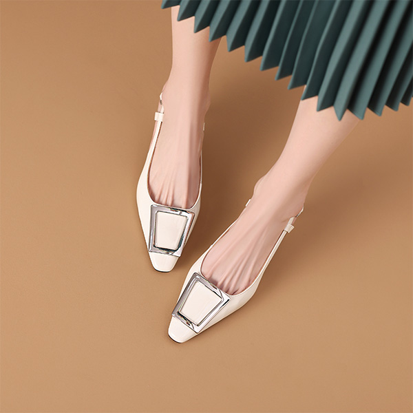 (W) Luiza Barcelos Stiletto 'White Gold Buckle' 圖 5