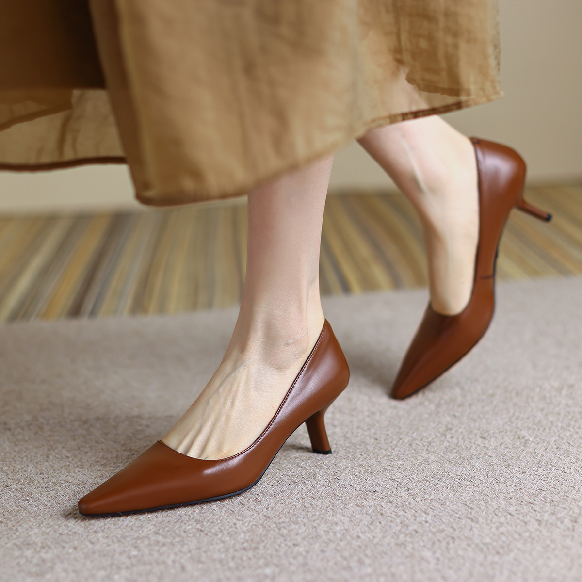 Purchase (W) Luiza Barcelos Tacones Altos Stiletto 5cm 'Punta Fina Confort Simplificado' X901461