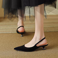 Shop (W) Luiza Barcelos Sepatu Stiletto Hak Tinggi 'Sophisticated Black' X901311