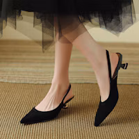 Purchase (W) Luiza Barcelos Sepatu Stiletto Hak Tinggi 'Sophisticated Black' X901311