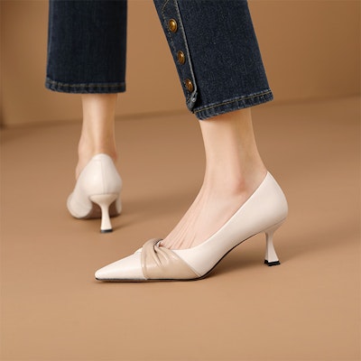(W) Luiza Barcelos Sepatu Hak Stiletto 'Beige' XWP1SK0188 Details for (W) Luiza Barcelos Sepatu Hak Stiletto 'Beige' XWP1SK0188