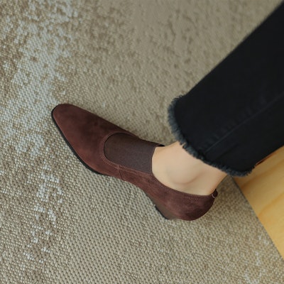 (W) 루이자 바르셀로스 벨벳 토 웨지 힐 (Taupe) X901898 Sizing (W) 루이자 바르셀로스 벨벳 토 웨지 힐 (Taupe) X901898