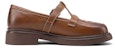 (Women) Luiza Barcelos Woven Round Toe Buckle Chunky Heel 'Brown Casual' X901038