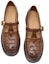Shop (Women) Luiza Barcelos Woven Round Toe Buckle Chunky Heel 'Brown Casual' X901038