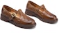 (Women) Luiza Barcelos Woven Round Toe Buckle Chunky Heel 'Brown Casual' X901038