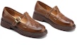 Purchase (Women) Luiza Barcelos Woven Round Toe Buckle Chunky Heel 'Brown Casual' X901038