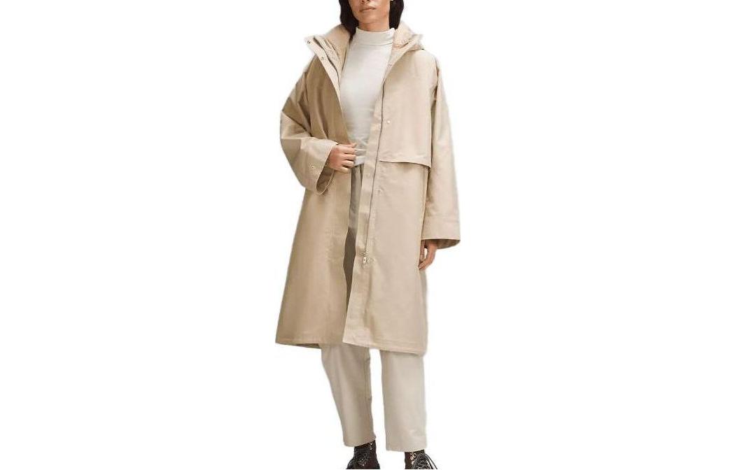 (Women) Lululemon 3-in-1 Insulated Rain Coat Long Hooded Jacket LW4CCVS