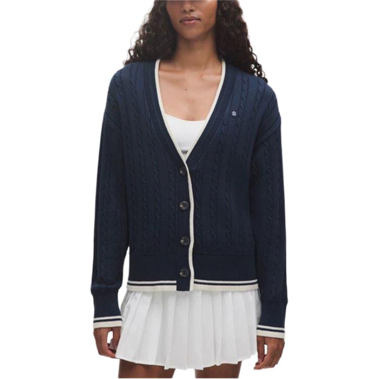 Order (W) Lululemon Baju Lengan Panjang Knit Selesa dan Bernafas Potongan Longgar LW3JBYS