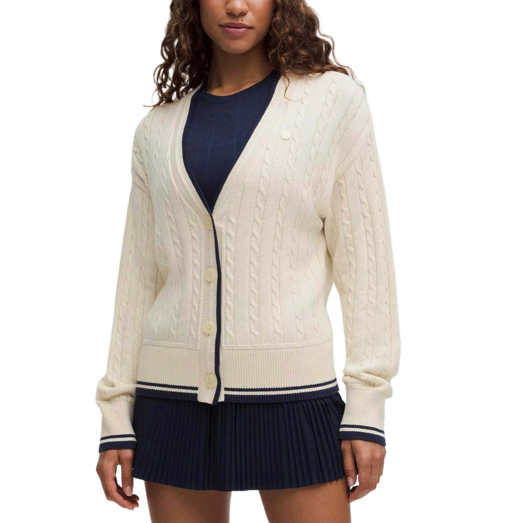 Lookbook (W) Lululemon Baju Lengan Panjang Knit Selesa dan Bernafas Potongan Longgar LW3JBYS