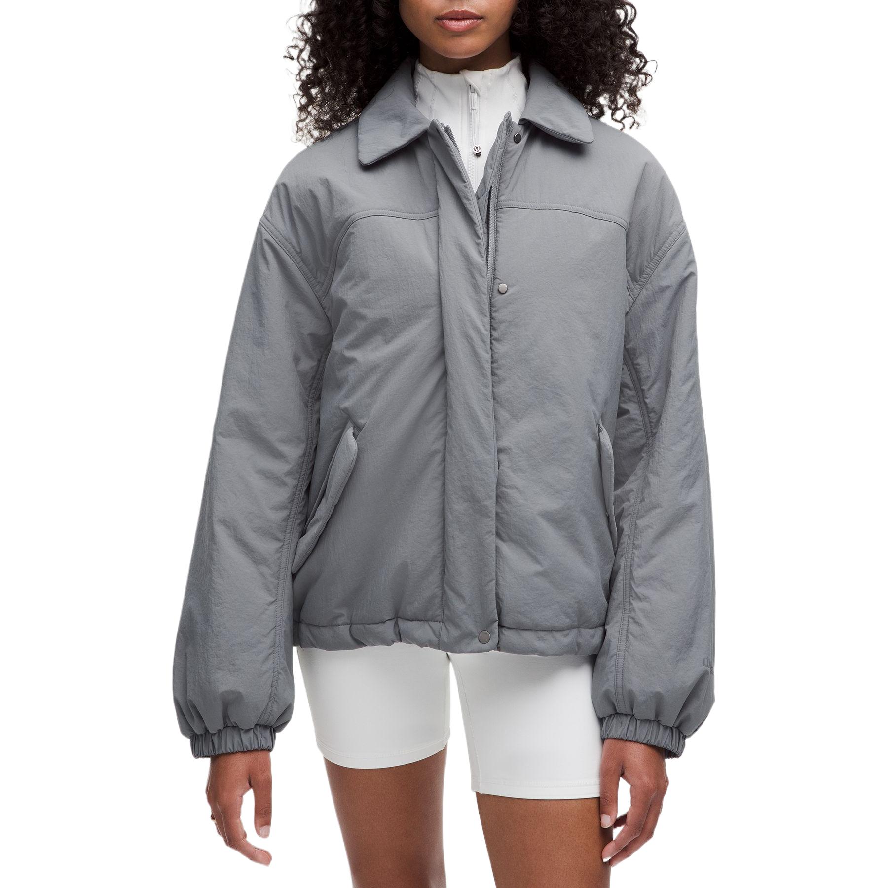 Order (W) Chaqueta Lululemon Moda Casual Cómoda de Ajuste Suelto. LW4CJ9S