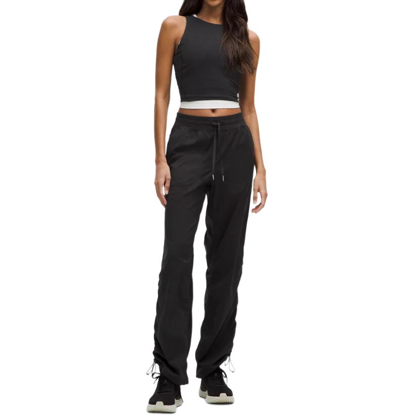 Sizing (W) Lululemon 輕便中腰抽繩長褲 浅象牙色 LW5GSQS