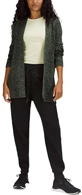 (W) Lululemon Kardigan Rajutan Garis Lengan Panjang Cotton-Cashmere Sweater LW3GKFS Sizing (W) Lululemon Kardigan Rajutan Garis Lengan Panjang Cotton-Cashmere Sweater LW3GKFS