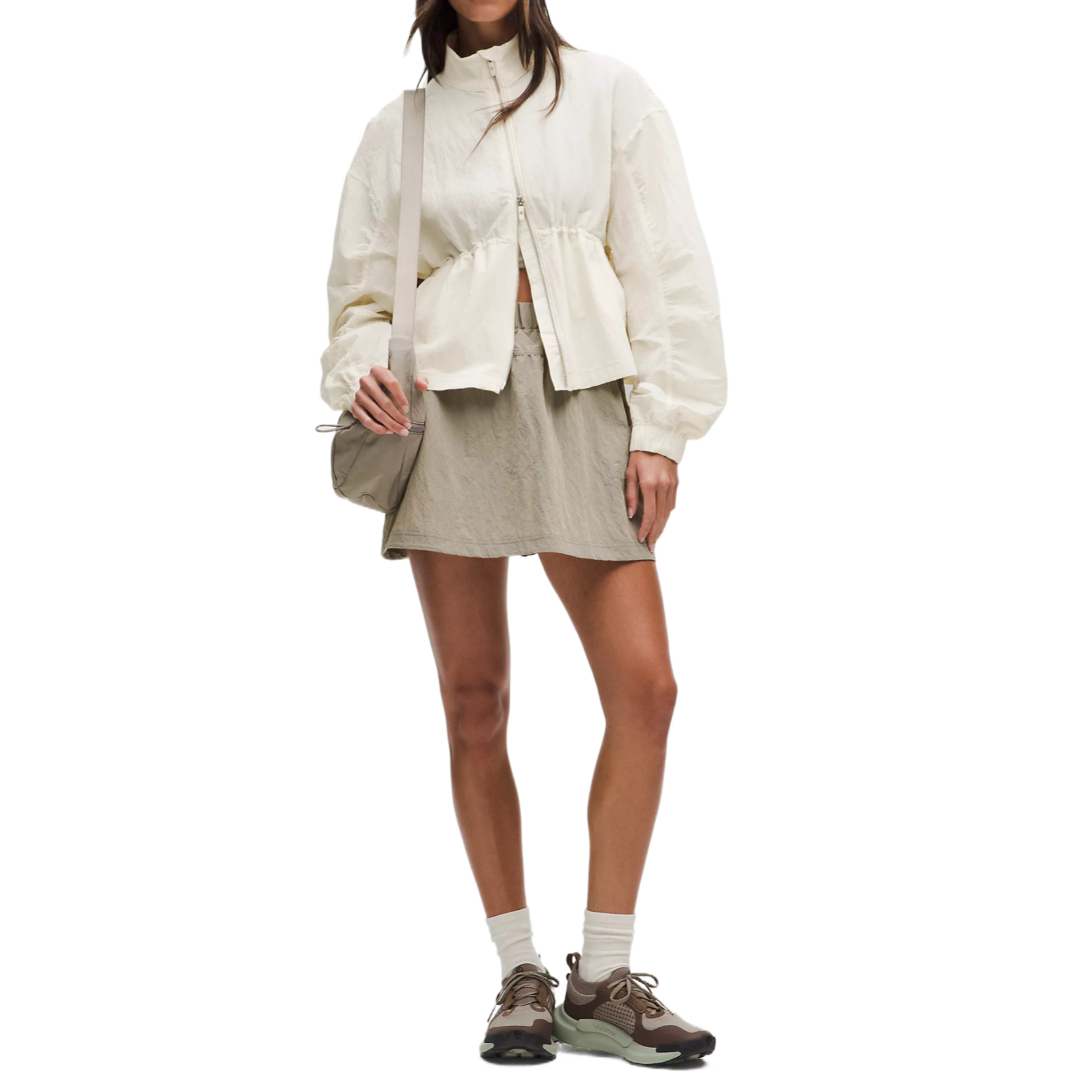 Sizing (W) Chaqueta Impermeable Lululemon Texturizada de Ajuste Relajado. LW3KCES