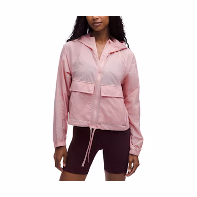 (Women) Lululemon Glyde Jacket - Windproof Waterproof Loose Fit Hooded Jacket. LW4CJRS