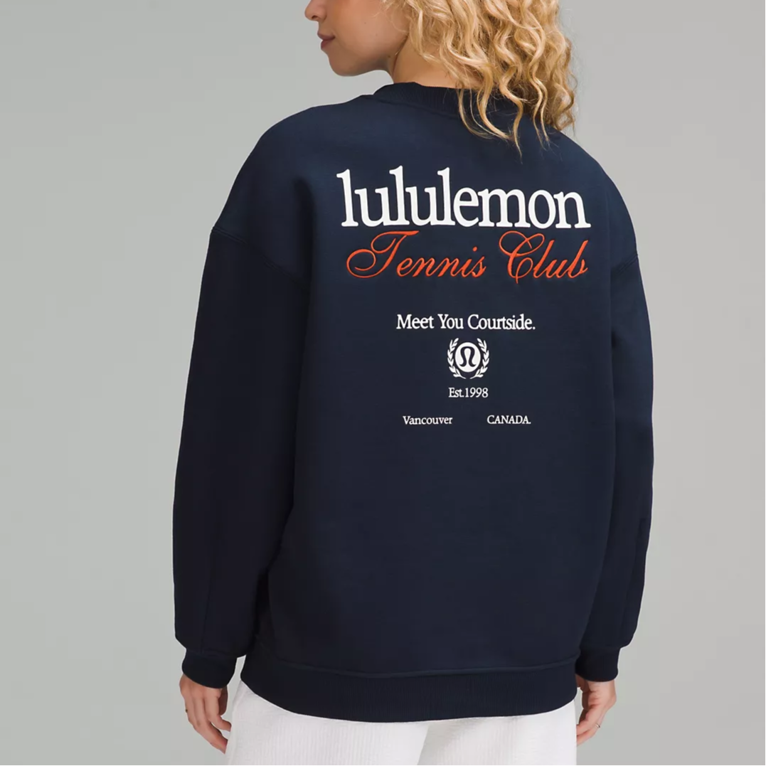 Purchase (W) Lululemon Heavyweight Krew Leher Bulat Kasual Sweatshirt. LW3HRYS