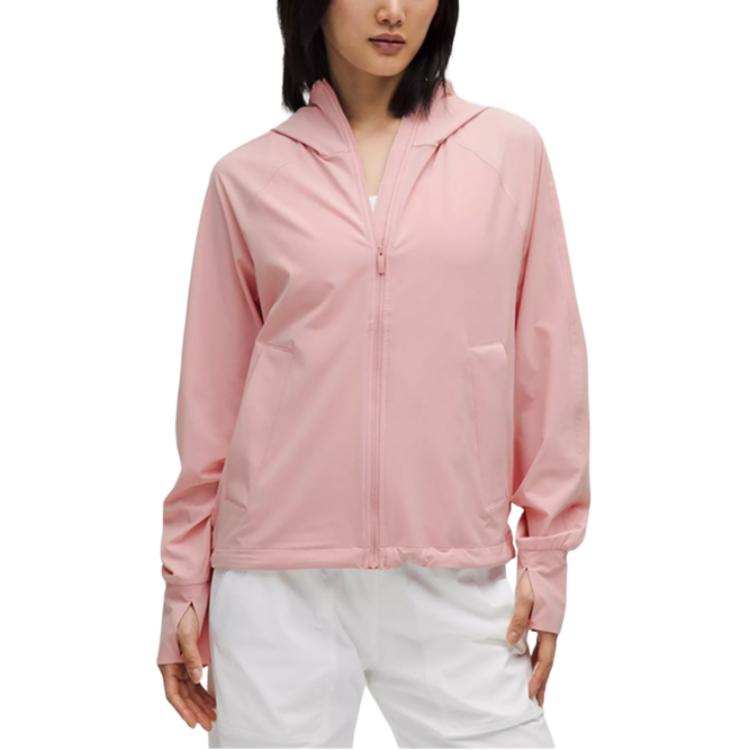 Order (W) Lululemon Chaqueta con Capucha UVP Ligera con Cremallera Frontal LW4CLZS
