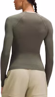Lookbook (W) Lululemon 長袖圓領緊身純色基礎層T恤 LW3HX1S