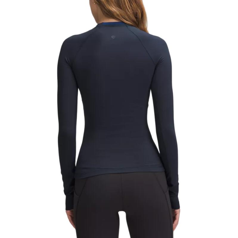 Details for (W) Lululemon 長袖圓領緊身純色基礎層T恤 LW3HX1S