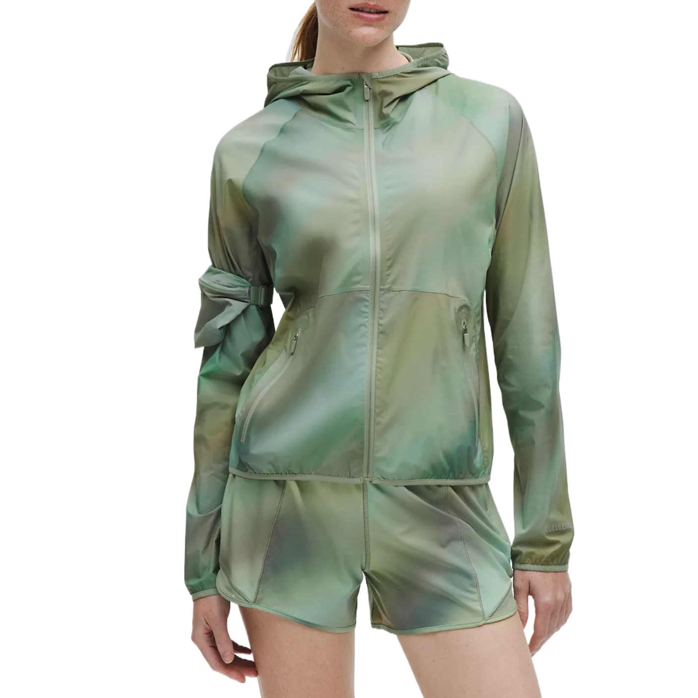 Order (W) Chaqueta Impermeable Plegable Lululemon para Trail Running con Capucha. LW4CM6S