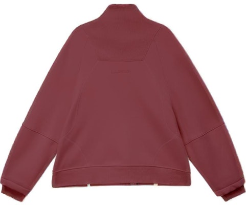 (W) Lululemon 柔軟羊毛半拉鍊套頭衫玫瑰紅色運動長袖衫。 LW3HOJS 3